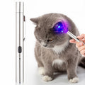 Woods Lamp Cat Moss Detection Lamp Cat Urine Blackhead 365UV Black Mirror Ultraviolet Fluorescent Agent Money Detector Lamp(Silver)