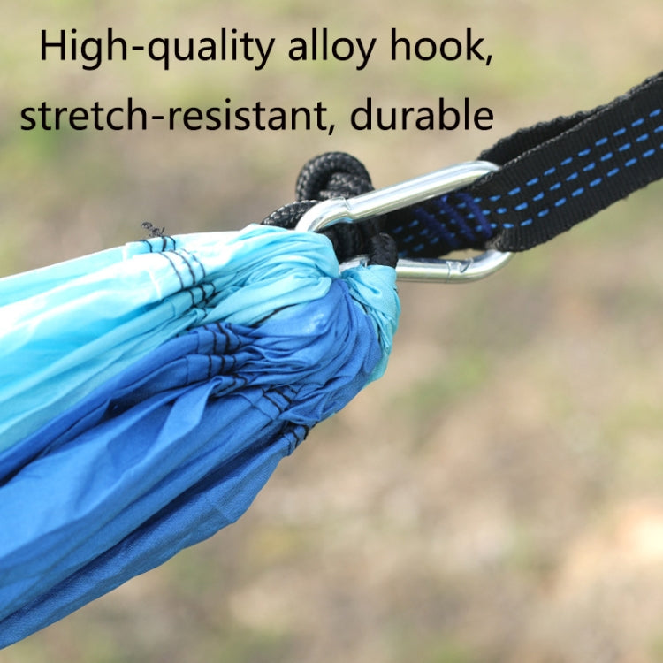Outdoor Hammock Nylon Parachute Cloth Travel Camping Swing, Style: 3m x 2m (Black+Red)