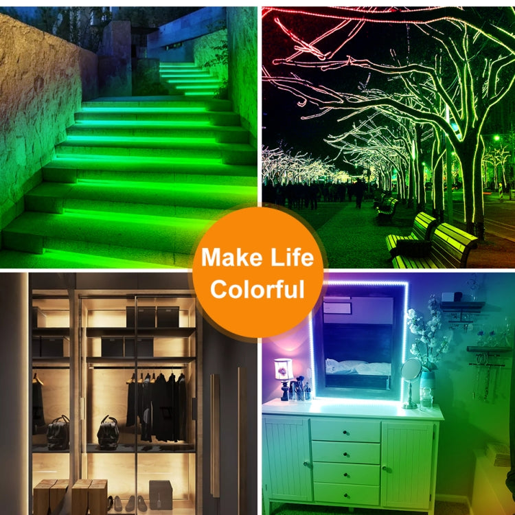 2m LED Light Strip 16 Color Remote Control RGB Light Belt USB Symphony Neon Decorative Soft Light Bar(Bareboard)