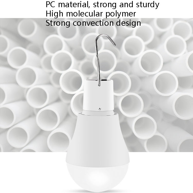 LED Solar Bulb USB Portable Outdoor Emergency Light Bulb Camping Lighting(White Light)