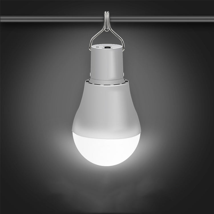 LED Solar Bulb USB Portable Outdoor Emergency Light Bulb Camping Lighting(White Light)