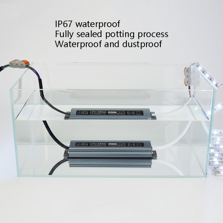 GEEPUT 220V To 24V LED Waterproof Power Supply Switch Transformer, Model: 25A 600W