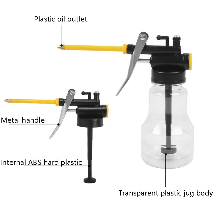4 PCS CY-0085 Home Long Mouth Injection Device Machine Oil Pot Manual Lubrication Gear Oil Filler, Style: Transparent 250ml