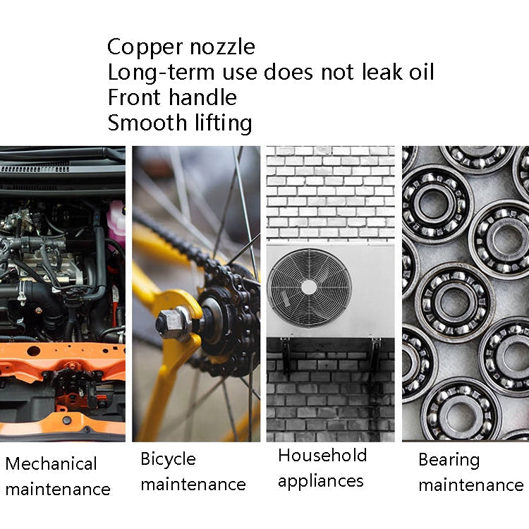 4 PCS CY-0085 Home Long Mouth Injection Device Machine Oil Pot Manual Lubrication Gear Oil Filler, Style: Metal 500ml