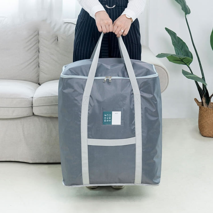 weekeight Clothing Quilt Storage Bag Household Moving  Luggage Organizer Bag, Colour: Light Gray Small