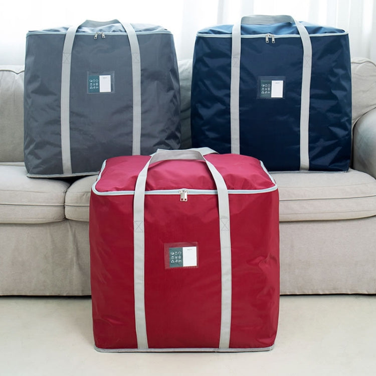 weekeight Clothing Quilt Storage Bag Household Moving  Luggage Organizer Bag, Colour: Light Gray Small
