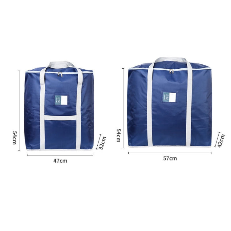 weekeight Clothing Quilt Storage Bag Household Moving  Luggage Organizer Bag, Colour: Light Gray Small