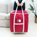 weekeight Clothing Quilt Storage Bag Household Moving  Luggage Organizer Bag, Colour: Wine Red Small