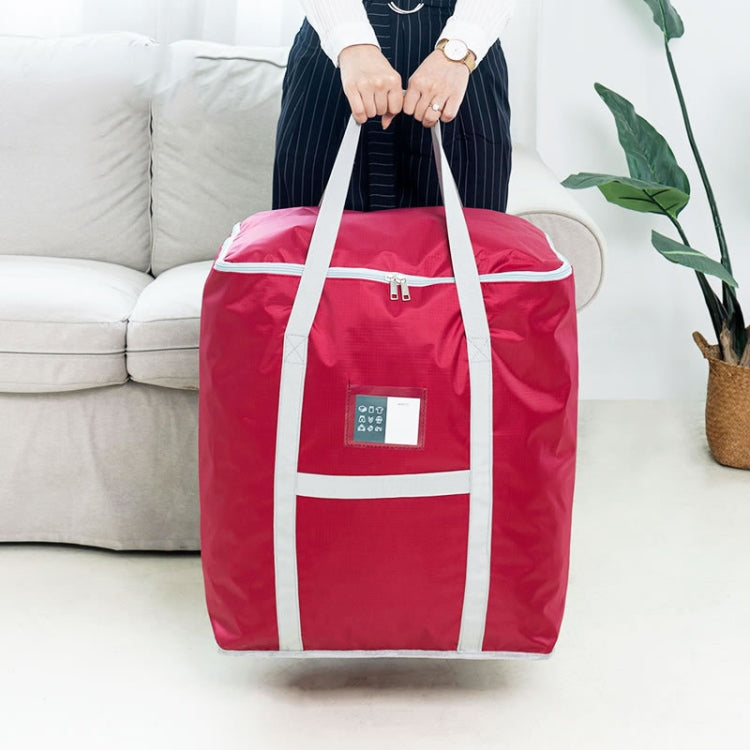 weekeight Clothing Quilt Storage Bag Household Moving  Luggage Organizer Bag, Colour: Wine Red Small