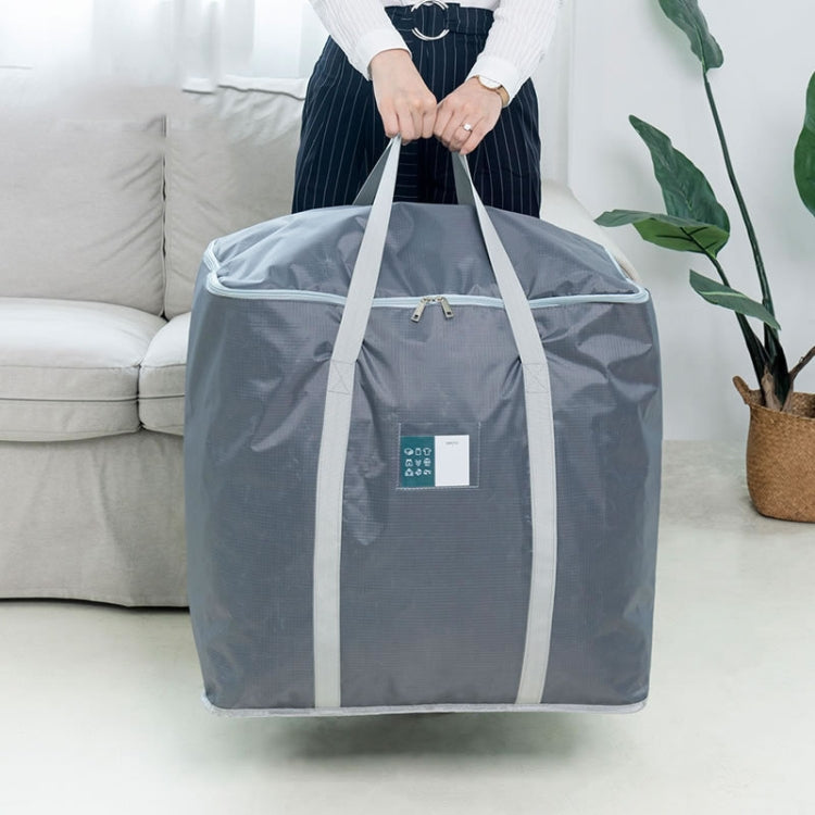 weekeight Clothing Quilt Storage Bag Household Moving  Luggage Organizer Bag, Colour: Light Gray Large