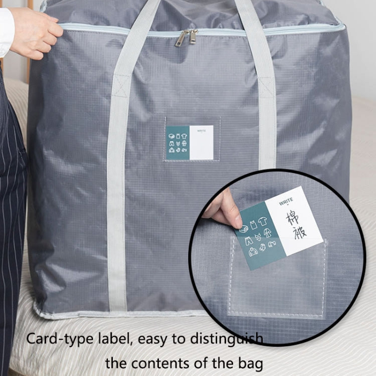 weekeight Clothing Quilt Storage Bag Household Moving  Luggage Organizer Bag, Colour: Light Gray Large