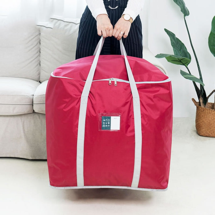 weekeight Clothing Quilt Storage Bag Household Moving  Luggage Organizer Bag, Colour: Wine Red Large