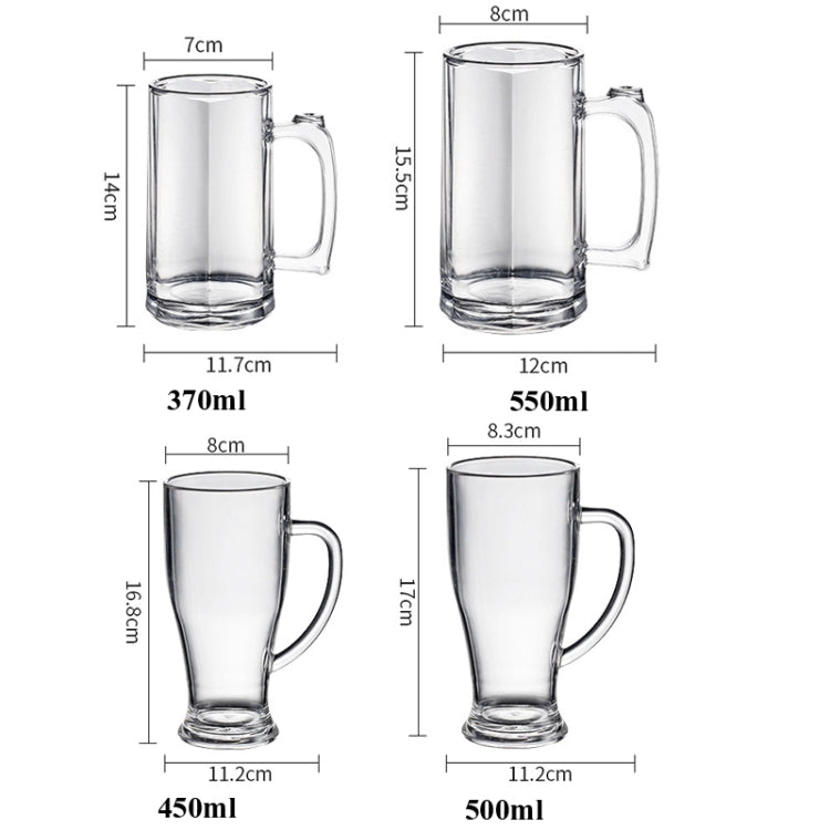 370ml No. 5  Cup  Acrylic Beer Glass KTV Bar Beer Glass