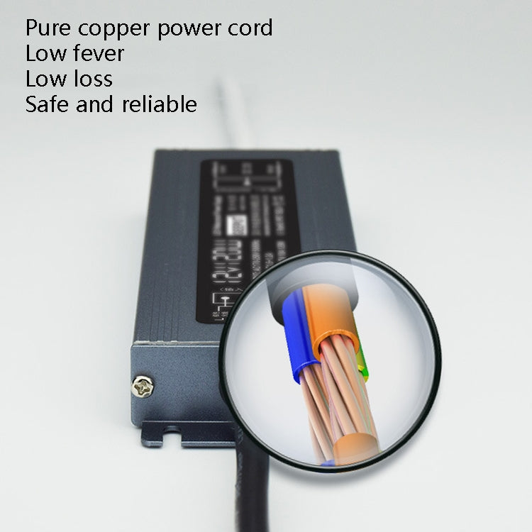 GEEPUT 220V Turn 12V LED Waterproof Power Supply Transformer, Model: 6.67A 80W