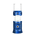 5803 Solar Camping Lamp Outdoor LED Emergency Portable Light Support USB Output(Blue)