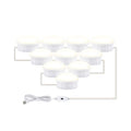 LED Makeup Mirror Light Beauty Fill Light Hand Sweep Sensor Mirror Front Light, Power source: 10 Bulbs(Natural White)