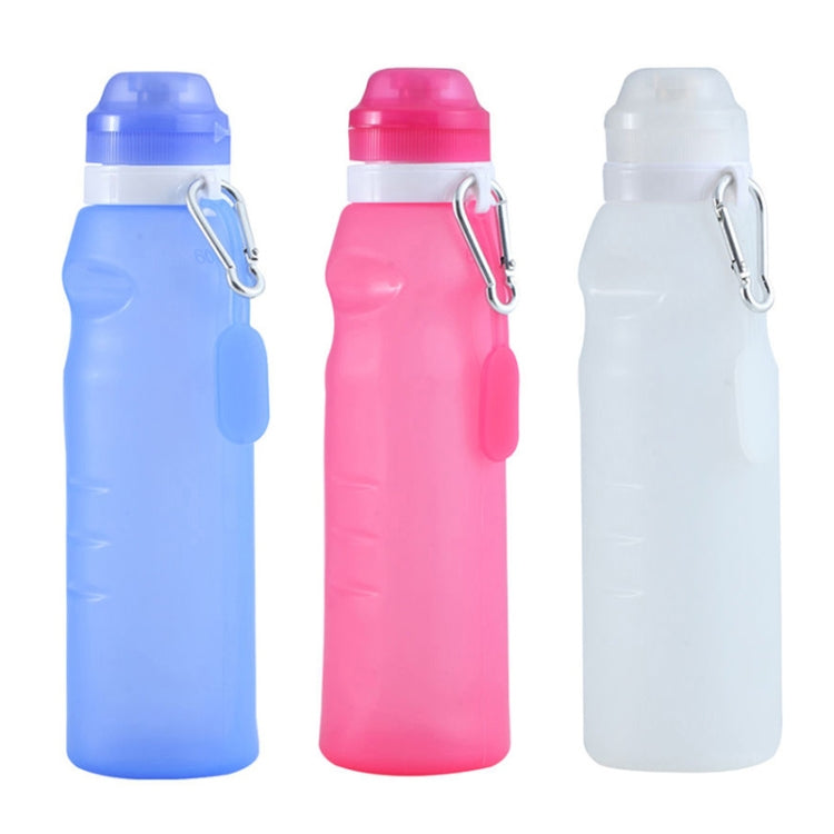 XC-282 600ml Silicone Folding Cup Out Camping Cycling Sports Kettle(Blue)