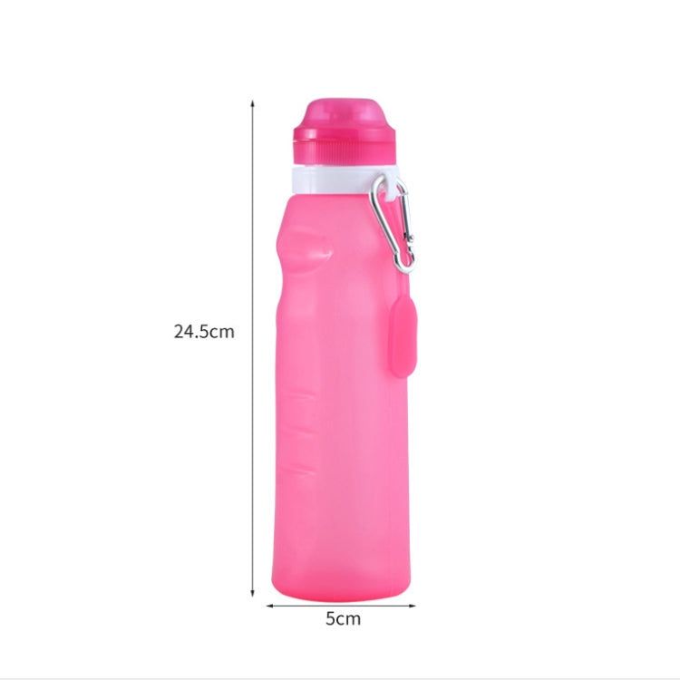 XC-282 600ml Silicone Folding Cup Out Camping Cycling Sports Kettle(Blue)