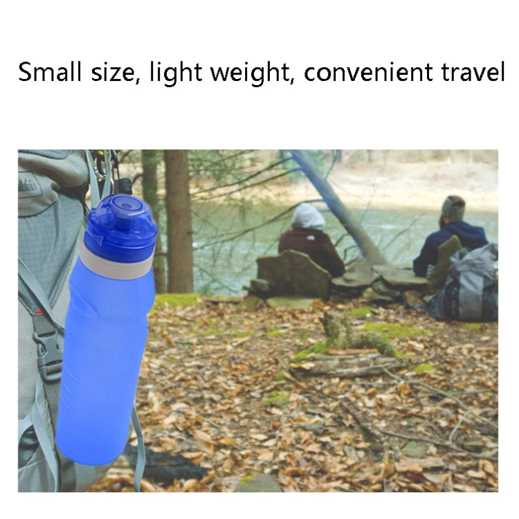 XC-282 600ml Silicone Folding Cup Out Camping Cycling Sports Kettle(Pink)