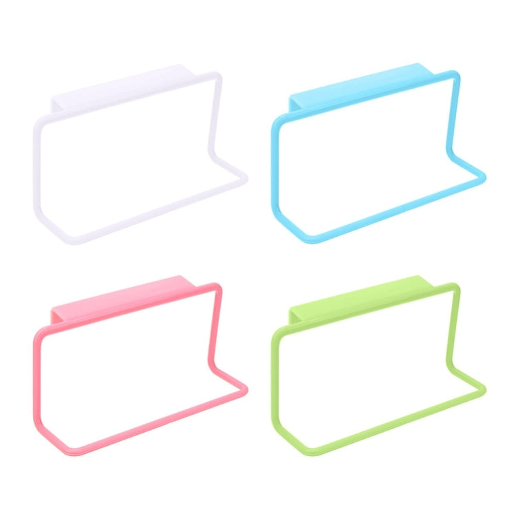 Kitchen Towel Rack Hanging Holder Cupboard Cabinet Door Back Hanger Towel Sponge Holder Storage Rack for Bathroom(White)