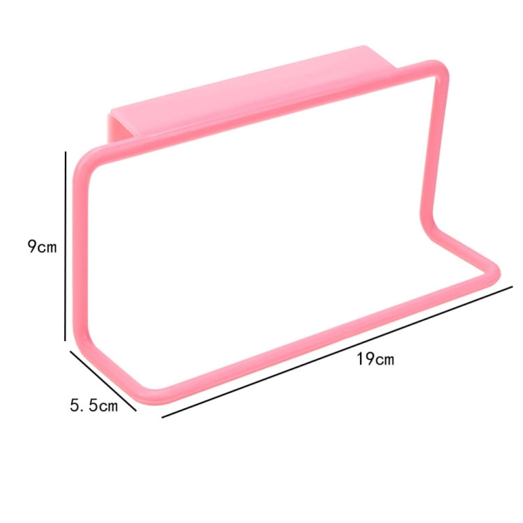 Kitchen Towel Rack Hanging Holder Cupboard Cabinet Door Back Hanger Towel Sponge Holder Storage Rack for Bathroom(White)