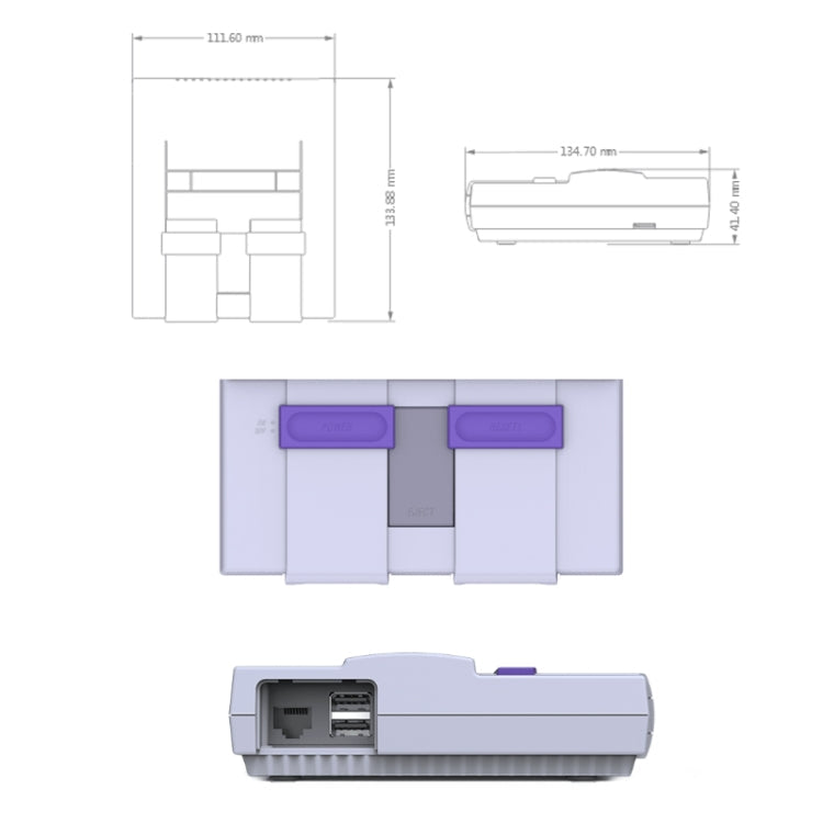Retroflag Game Console Box For Raspberry Pi(SuperPi-Case-U)