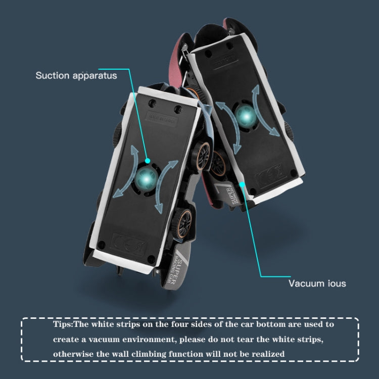 Remote Control Wall Climbing Car Mini Electric Remote Control Car Children Toy(Red Charge Watch RC Edition)