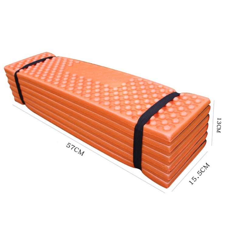 Outdoor Egg Nest Folding Moisture-Proof Pad Thickening Nap Mat Portable Camping Mat(Red+Black)