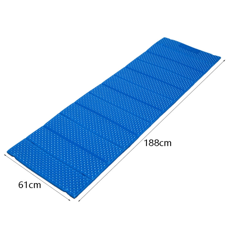 Outdoor Egg Nest Folding Moisture-Proof Pad Thickening Nap Mat Portable Camping Mat(Blue+Black)