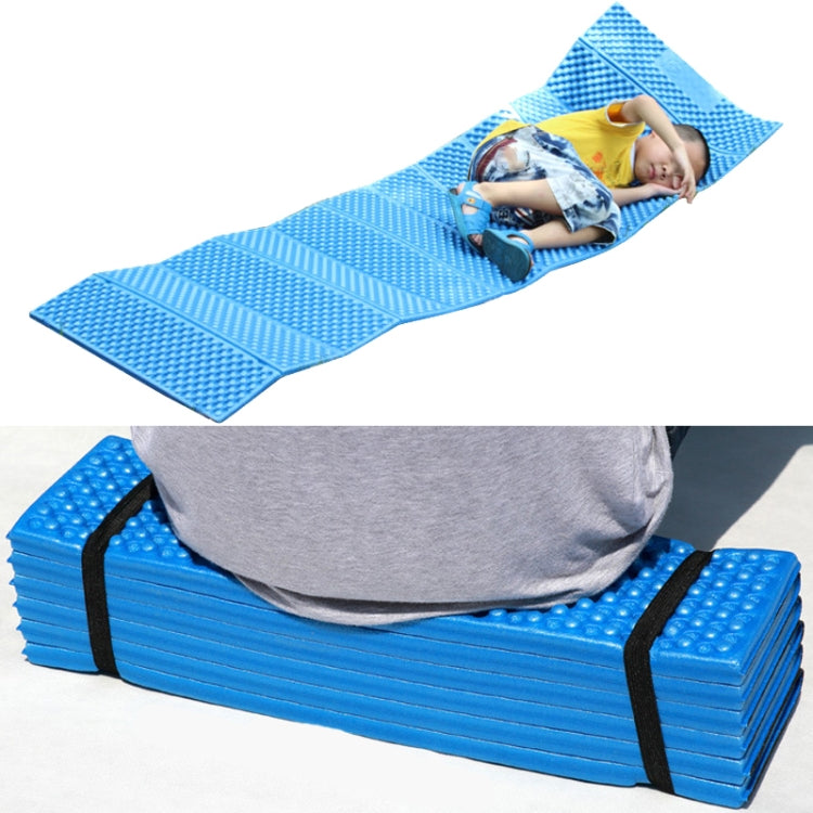 Outdoor Egg Nest Folding Moisture-Proof Pad Thickening Nap Mat Portable Camping Mat(Red+Black)