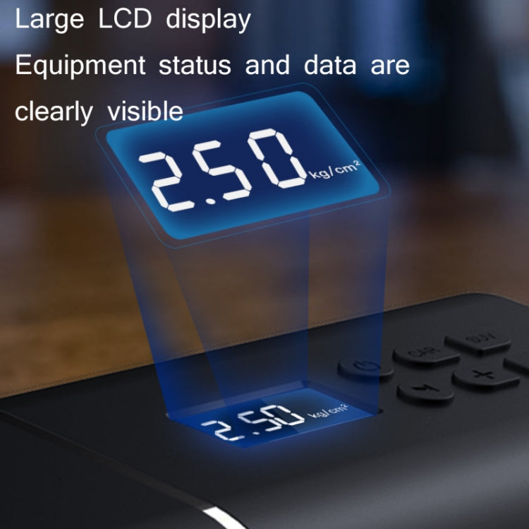 YANTU A31 Car Smart Digital Display Air Pump Electric Portable Tire Pump, Specification： Wireless Version Black