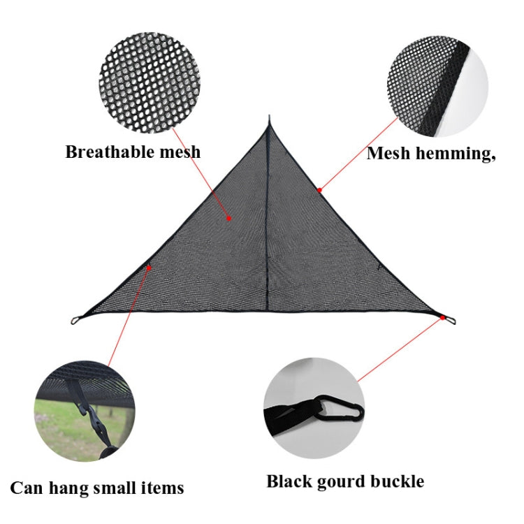 Outdoor Multi-person Hammock Large Sky Tree Tent Aerial Camping Hammock Triangle Hammock, Side Length: 2.9m