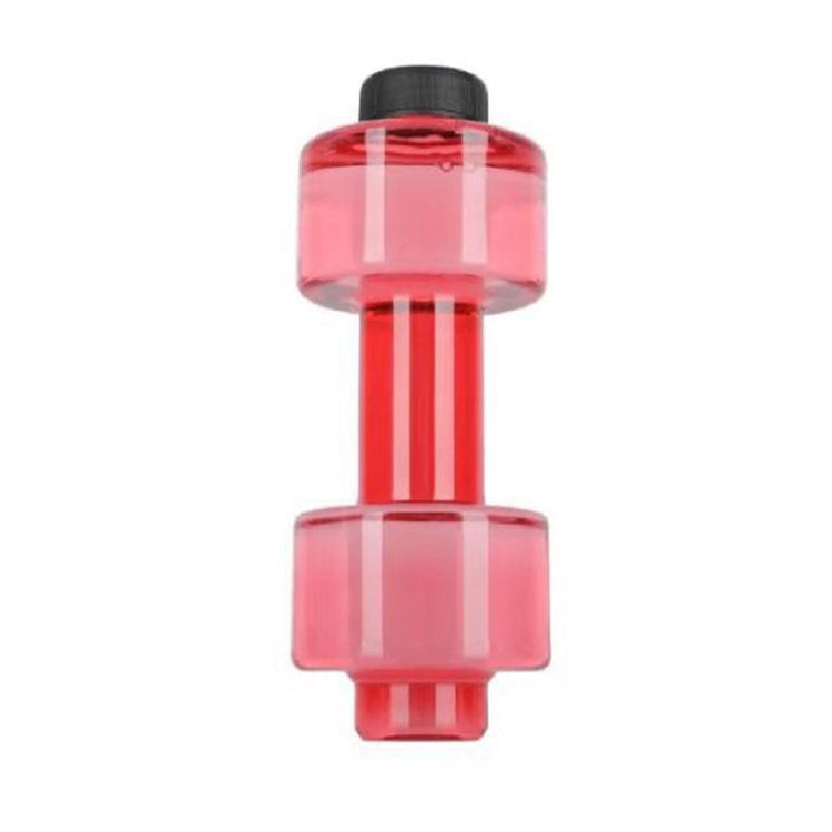 Portable Home Fitness Dumbbell Water Bottle, Capacity: 550ml(Red)