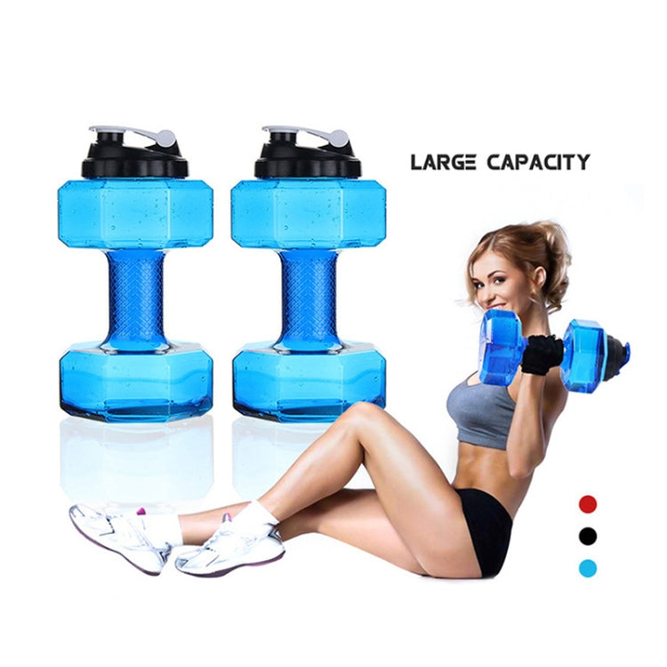 Portable Home Fitness Dumbbell Water Bottle, Capacity: 2600ml(Red)