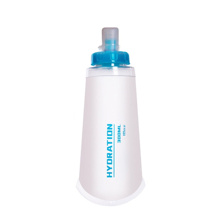AFISHTOUR TPU Outdoor Sports Soft Water Bag Marathon Water Bottle Folding Water Bag, Capacity:  300ml (Transparent)
