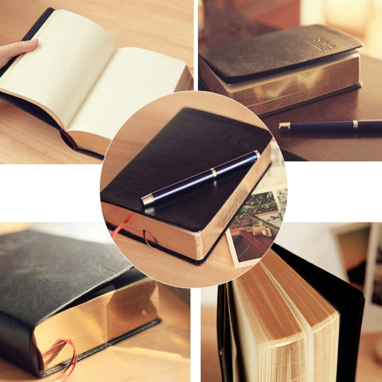 A5 Stationery Diary Notebook Thick Phnom Penh Notebook(Black)