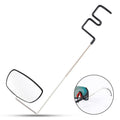 WEST BIKING Bicycle Riding Glasses Mini Rearview Mirror Multi-Angle Adjustable Flat Mirror(Black)
