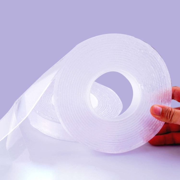 1x30x3000mm Transparent Double-Sided Adhesive Nanotic Tape Water Washing Non-Trace Tape