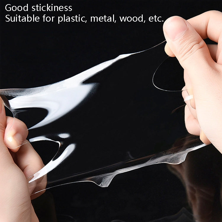 1x30x3000mm Transparent Double-Sided Adhesive Nanotic Tape Water Washing Non-Trace Tape