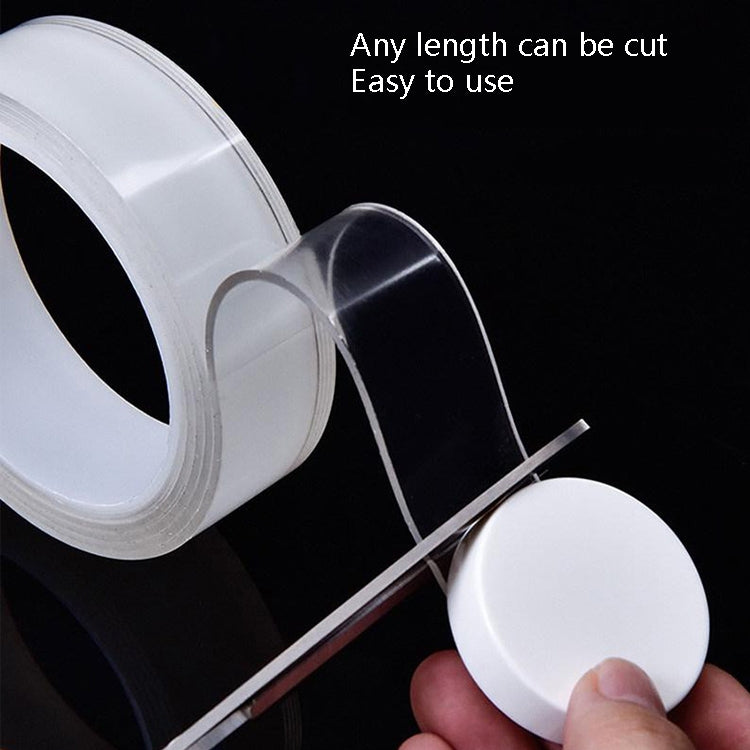 1x30x3000mm Transparent Double-Sided Adhesive Nanotic Tape Water Washing Non-Trace Tape