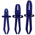 3 PCS/Set Car Nylon Hose Clamp Tool Set Brake Fuel Water Line Clamp Plier (Blue)