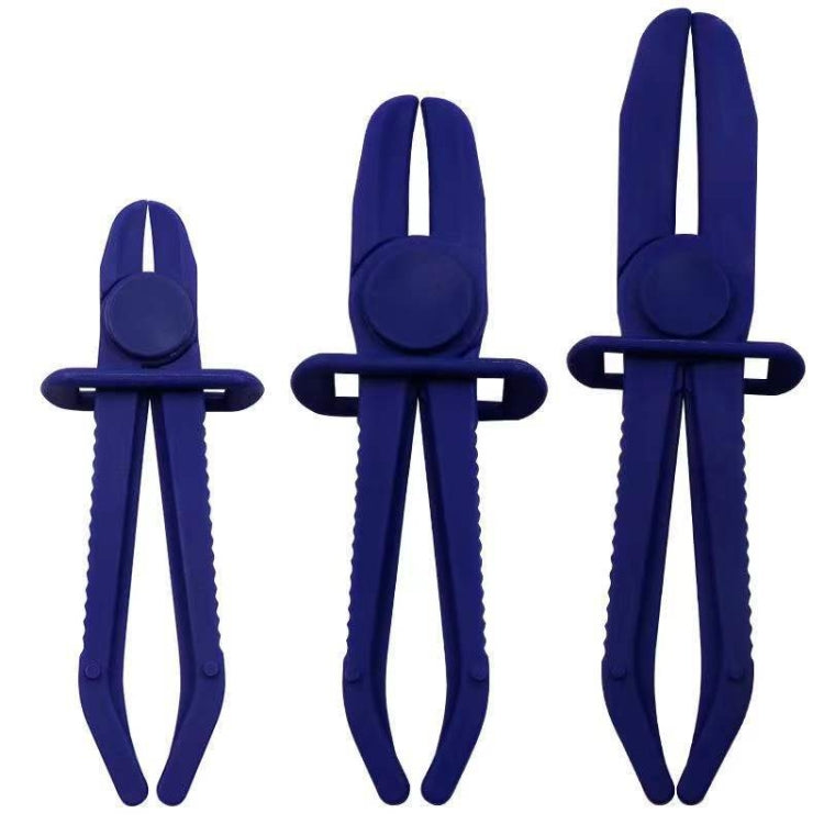 3 PCS/Set Car Nylon Hose Clamp Tool Set Brake Fuel Water Line Clamp Plier (Blue)