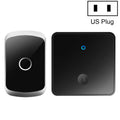 CACAZI FA50 1 For 1 Push-button Self-generating Wireless Doorbell, Plug:US Plug(Black)