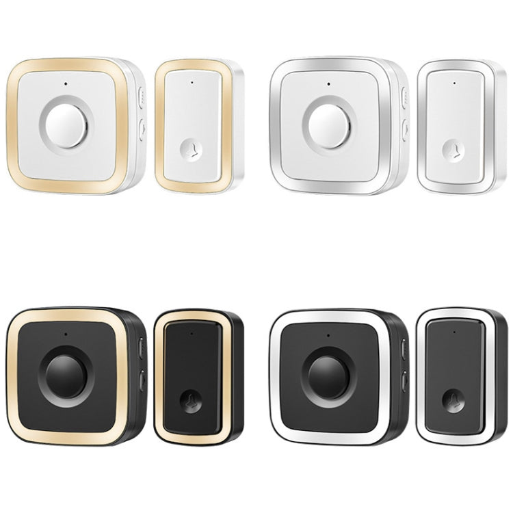 CACAZI A58 1 For 1 Smart Wireless Doorbell without Battery, Plug:US Plug(Gold)