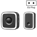 CACAZI A58 1 For 1 Smart Wireless Doorbell without Battery, Plug:EU Plug(Black Silver)