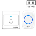CACAZI H10 1 For 1 Wireless Smart Doorbell without Battery, Plug:US Plug(White)