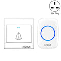CACAZI H10 1 For 1 Wireless Smart Doorbell without Battery, Plug:UK Plug(White)