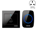 CACAZI H10 1 For 1 Wireless Smart Doorbell without Battery, Plug:UK Plug(Black)