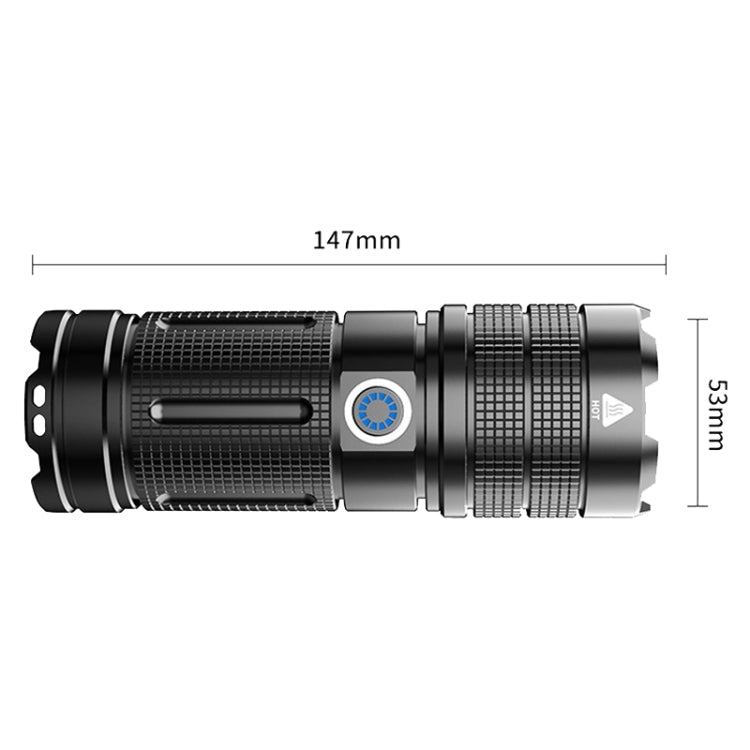 X3 RGB Atmosphere Zoom 4-Color Photography Fill-In Flashlight(White-Ice Blue-Yellow-Gold Yellow)