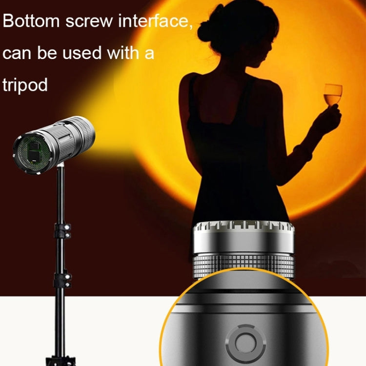 X3 RGB Atmosphere Zoom 4-Color Photography Fill-In Flashlight(White-Ice Blue-Yellow-Gold Yellow)